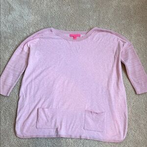Lilly Pulitzer Elba sweater light pink heather S